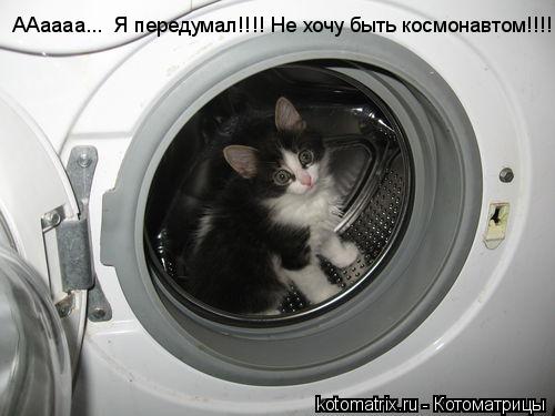 ААаааа... Я передумал!!!! Не хочу быть космонавтом!!!!... Котоматрица: ААаааа... Я передумал!!!! Не хочу быть космонавтом!!!!