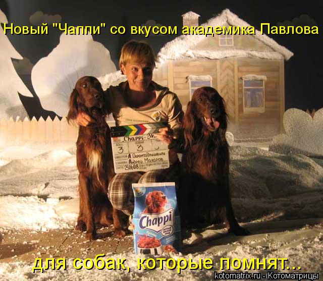 Новый "Чаппи" со вкусом академика Павлова для собак, которые помнят...... Котоматрица: Новый "Чаппи" со вкусом академика Павлова для собак, которые помнят...
