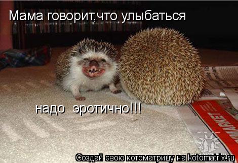 Мама говорит,что улыбаться надо эротично!!!... Котоматрица: Мама говорит,что улыбаться надо эротично!!!