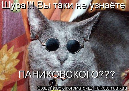 Шура!!! Вы таки не узнаёте ПАНИКОВСКОГО???... Котоматрица: Шура!!! Вы таки не узнаёте ПАНИКОВСКОГО???
