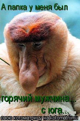А папка у меня был горячий мужчина... с юга...... Котоматрица: А папка у меня был горячий мужчина... с юга...