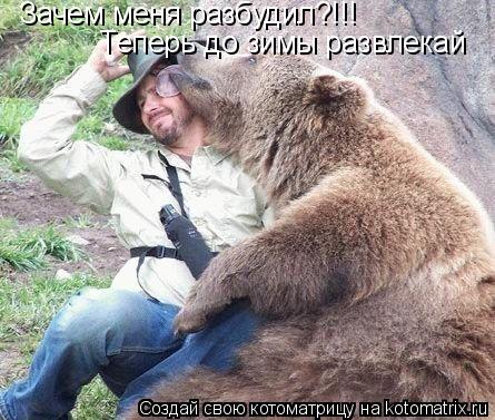 Зачем меня разбудил?!!! Теперь до зимы развлекай... Котоматрица: Зачем меня разбудил?!!! Теперь до зимы развлекай