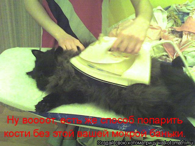 Ну воооот, есть же способ попарить кости без этой вашей мокрой баньки.... Котоматрица: Ну воооот, есть же способ попарить кости без этой вашей мокрой баньки.