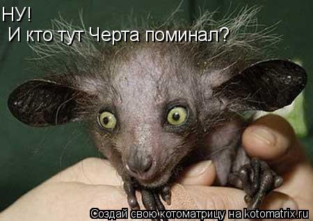 И кто тут Черта поминал? НУ!... Котоматрица: И кто тут Черта поминал? НУ!