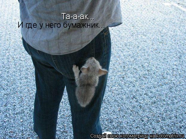 Та-а-ак... И где у него бумажник...... Котоматрица: Та-а-ак... И где у него бумажник...