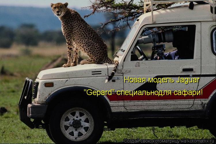 Новая модель Jaguar "Gepard" специальнодля сафари!... Котоматрица: Новая модель Jaguar "Gepard" специальнодля сафари!