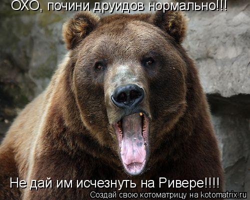 ОХО, почини друидов нормально!!! Не дай им исчезнуть на Ривере!!!! ОХО, почини друидов нормально!!! ... Котоматрица: ОХО, почини друидов нормально!!! Не дай им исчезнуть на Ривере!!!! ОХО, почини друидов нормально!!! Не дай им исчезнуть на Ривере!!!!
