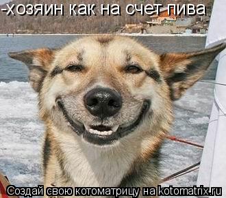 -хозяин как на счет пива... Котоматрица: -хозяин как на счет пива