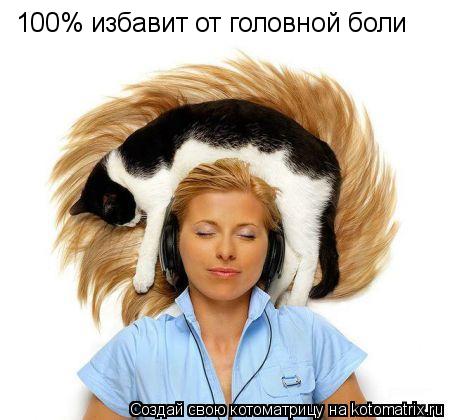 100% избавит от головной боли... Котоматрица: 100% избавит от головной боли