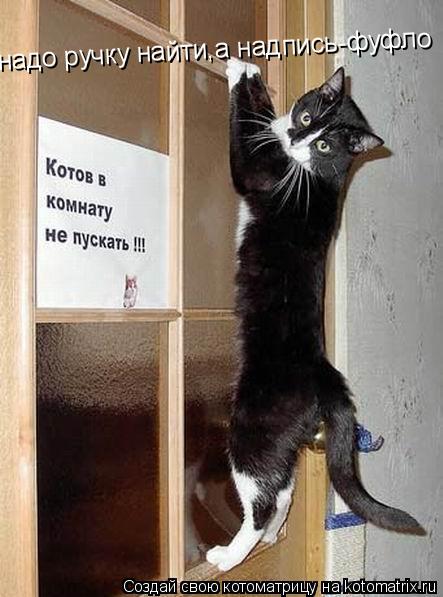 надо ручку найти,а надпись-фуфло... Котоматрица: надо ручку найти,а надпись-фуфло