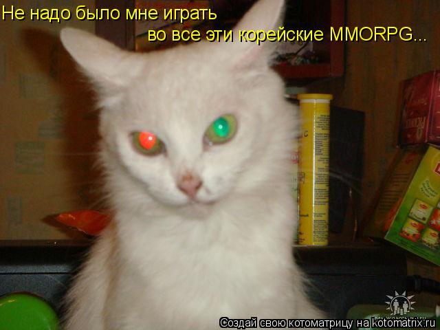 Не надо было мне играть во все эти корейские MMORPG...... Котоматрица: Не надо было мне играть во все эти корейские MMORPG...