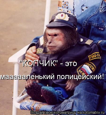 "КОПЧИК" - это маааааленький полицейский!... Котоматрица: "КОПЧИК" - это маааааленький полицейский!