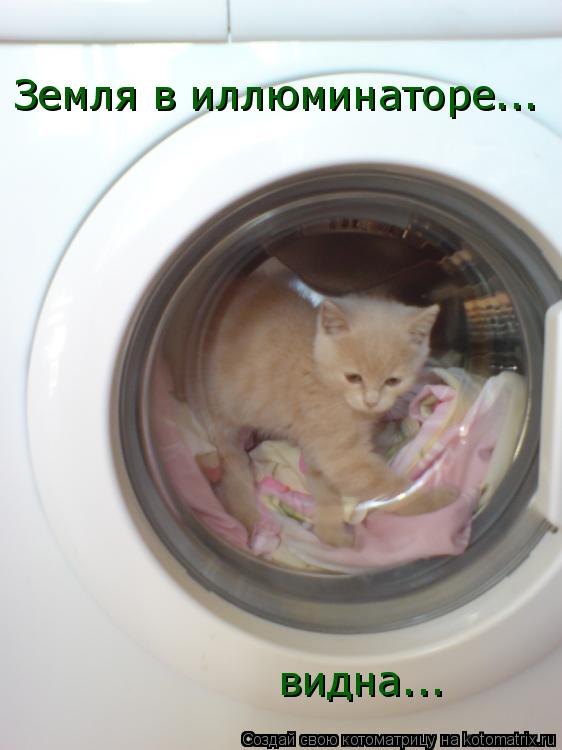 Земля в иллюминаторе... видна...... Котоматрица: Земля в иллюминаторе... видна...