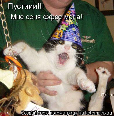 Пустиии!!! Мне сеня ффсе мона!... Котоматрица: Пустиии!!! Мне сеня ффсе мона!