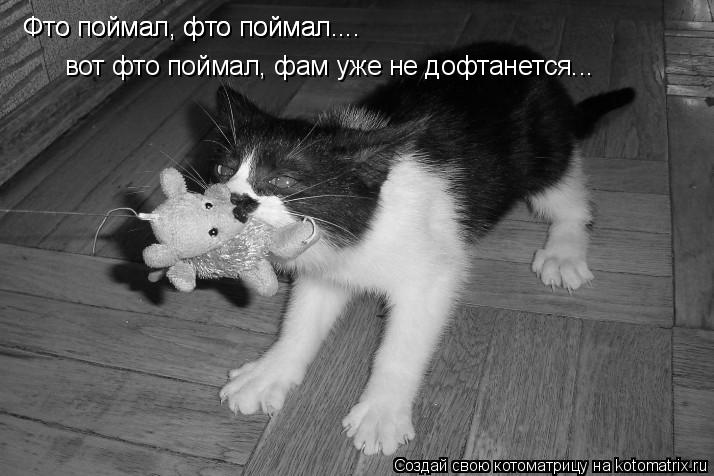 Фто поймал, фто поймал.... Фто поймал, фто поймал.... вот фто поймал, фам уже не дофтанется...... Котоматрица: Фто поймал, фто поймал.... Фто поймал, фто поймал.... вот фто поймал, фам уже не дофтанется...