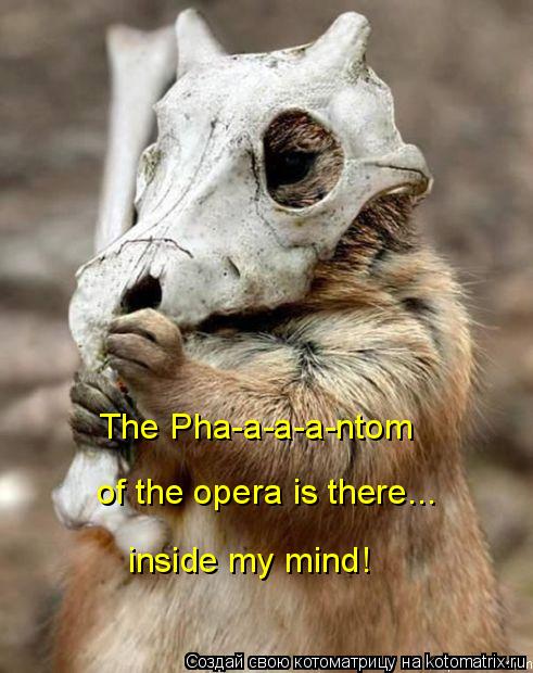 The Pha-a-a-a-ntom of the opera is there... inside my mind!... Котоматрица: The Pha-a-a-a-ntom of the opera is there... inside my mind!