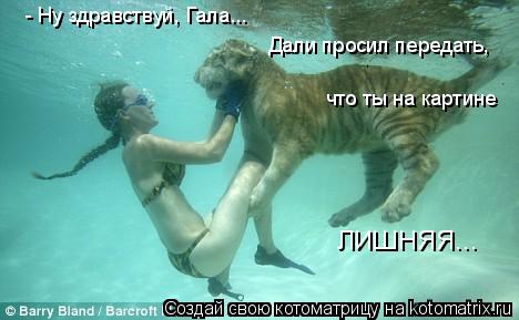 - Ну здравствуй, Гала... Дали просил передать, что ты на картине ЛИШНЯЯ...... Котоматрица: - Ну здравствуй, Гала... Дали просил передать, что ты на картине ЛИШНЯЯ...