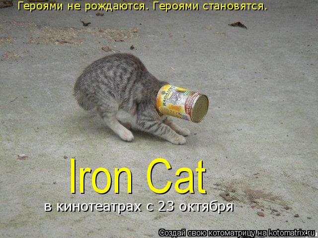 Героями не рождаются. Героями становятся. в кинотеатрах с 23 октября Iron Cat... Котоматрица: Героями не рождаются. Героями становятся. в кинотеатрах с 23 октября Iron Cat