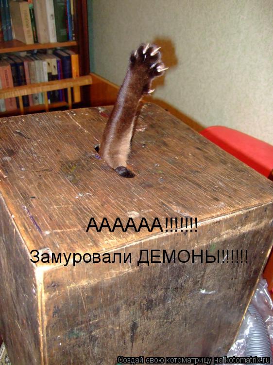 Котоматрица: Замуровали ДЕМОНЫ!!!!!! АААААА!!!!!!!