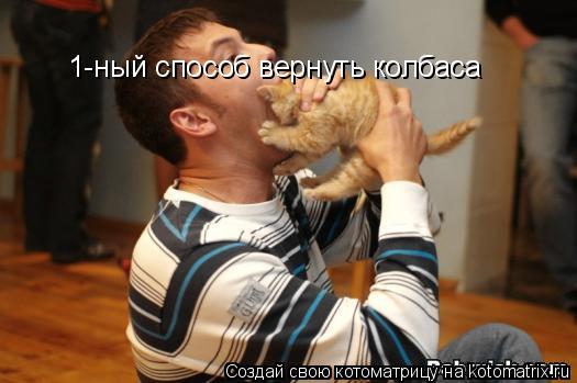 1-ный способ вернуть колбаса... Котоматрица: 1-ный способ вернуть колбаса