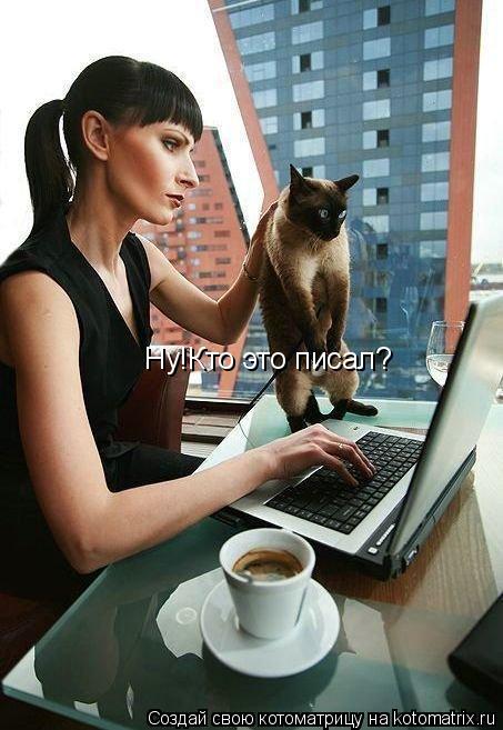 Ну!Кто это писал?... Котоматрица: Ну!Кто это писал?