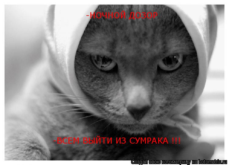 -НОЧНОЙ ДОЗОР -ВСЕМ ВЫЙТИ ИЗ СУМРАКА !!!... Котоматрица: -НОЧНОЙ ДОЗОР -ВСЕМ ВЫЙТИ ИЗ СУМРАКА !!!