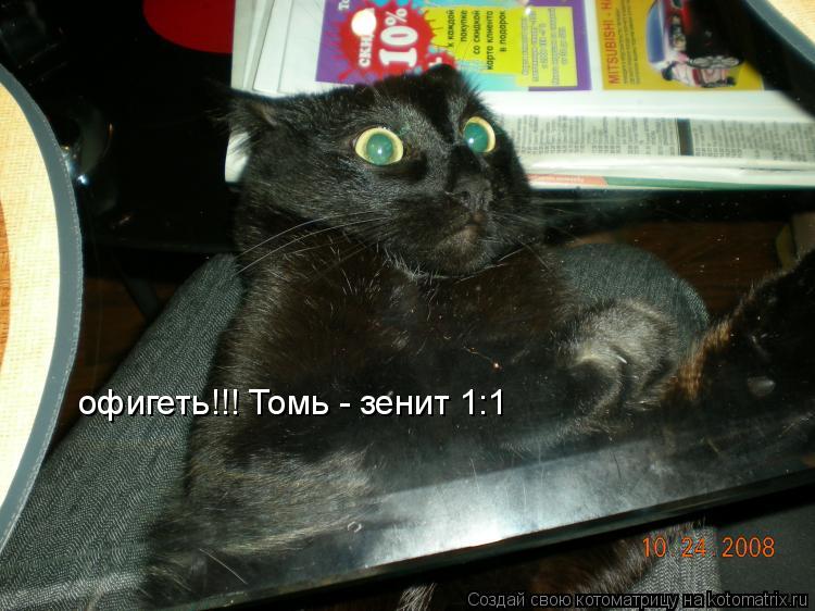 офигеть!!! Томь - зенит 1:1... Котоматрица: офигеть!!! Томь - зенит 1:1
