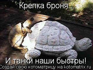Крепка броня... И танки наши быстры!... Котоматрица: Крепка броня... И танки наши быстры!