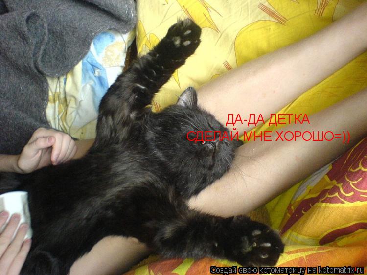ДА-ДА ДЕТКА СДЕЛАЙ МНЕ ХОРОШО=))... Котоматрица: ДА-ДА ДЕТКА СДЕЛАЙ МНЕ ХОРОШО=))