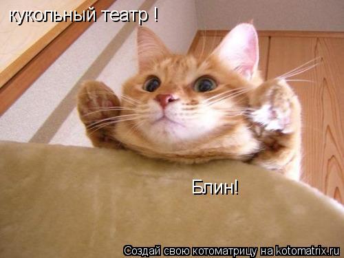 кукольный театр ! Блин!... Котоматрица: кукольный театр ! Блин!