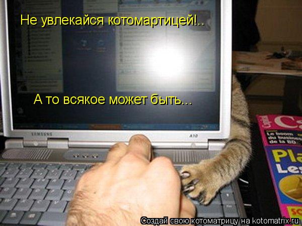 Не увлекайся котомартицей!.. А то всякое может быть...... Котоматрица: Не увлекайся котомартицей!.. А то всякое может быть...