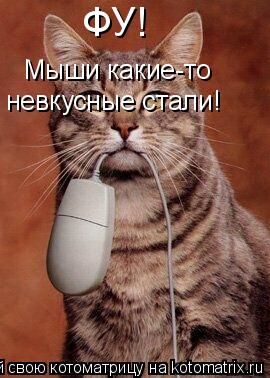 ФУ! Мыши какие-то невкусные стали!... Котоматрица: ФУ! Мыши какие-то невкусные стали!