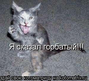 Я сказал горбатый!!!... Котоматрица: Я сказал горбатый!!!
