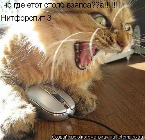 но где етот столб взялса??а!!!!!!! Нитфорспит 3... Котоматрица: но где етот столб взялса??а!!!!!!! Нитфорспит 3