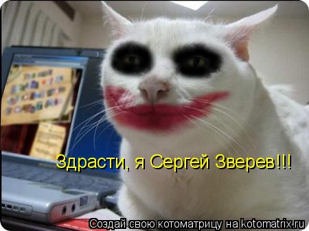 Здрасти, я Сергей Зверев!!!... Котоматрица: Здрасти, я Сергей Зверев!!!