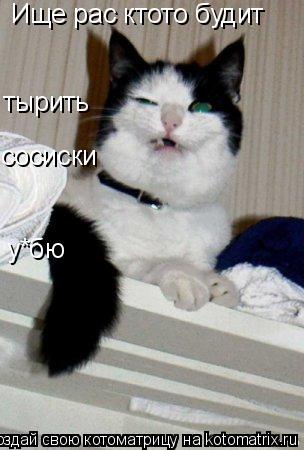 Ище рас ктото будит тырить сосиски у*бю... Котоматрица: Ище рас ктото будит тырить сосиски у*бю