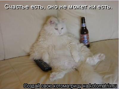 Счастье есть, оно не может ни есть.... Котоматрица: Счастье есть, оно не может ни есть.