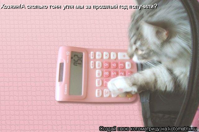 Хозяин!А сколько тонн угля мы за прошлый год получили?... Котоматрица: Хозяин!А сколько тонн угля мы за прошлый год получили?