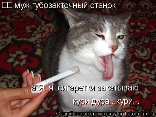 ЕЕ муж губозакточный станок ...а Я..я..сигаретки закатываю кури дура...кури...... Котоматрица: ЕЕ муж губозакточный станок ...а Я..я..сигаретки закатываю кури дура...кури...