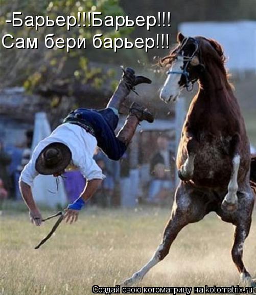 -Барьер!!!Барьер!!! Сам бери барьер!!!... Котоматрица: -Барьер!!!Барьер!!! Сам бери барьер!!!