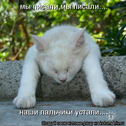 мы писали,мы писали.... наши пальчики устали....... Котоматрица: мы писали,мы писали.... наши пальчики устали....