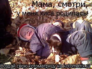 Мама, смотри, у меня киса родилась!... Котоматрица: Мама, смотри, у меня киса родилась!