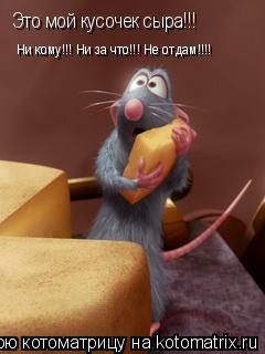 Это мой кусочек сыра!!! Ни кому!!! Ни за что!!! Не отдам!!!!... Котоматрица: Это мой кусочек сыра!!! Ни кому!!! Ни за что!!! Не отдам!!!!