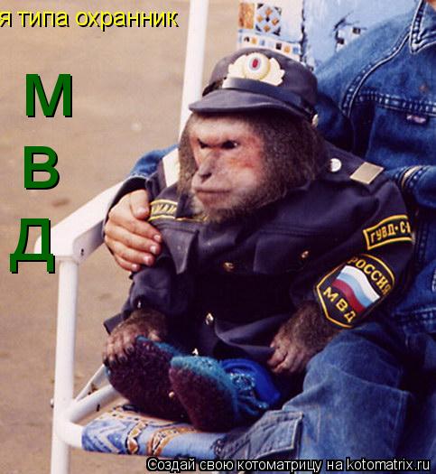 я типа охранник м в д... Котоматрица: я типа охранник м в д