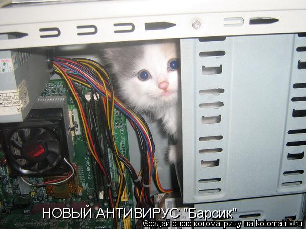 НОВЫЙ АНТИВИРУС "Барсик"... Котоматрица: НОВЫЙ АНТИВИРУС "Барсик"