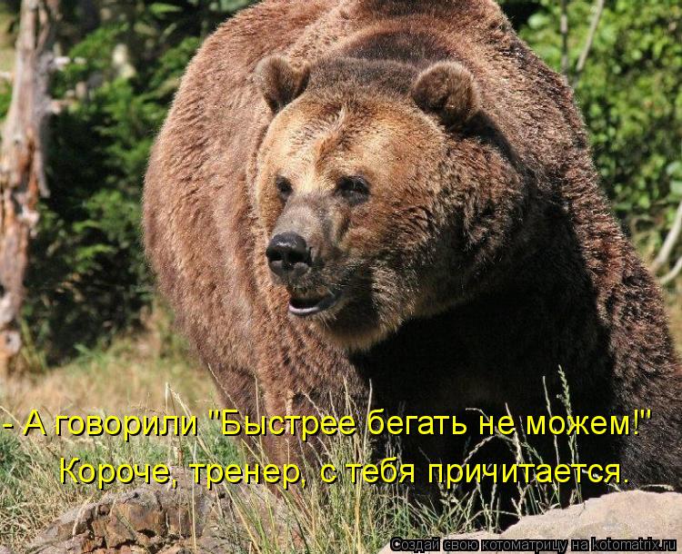 Котоматрица: Короче, тренер, с тебя причитается. - А говорили "Быстрее бегать не можем!"