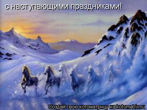 с наступающими праздниками!... Котоматрица: с наступающими праздниками!