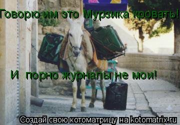 Говорю им это Мурзика кровать! И порно журналы не мои!... Котоматрица: Говорю им это Мурзика кровать! И порно журналы не мои!
