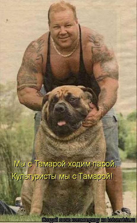 Котоматрица: Мы с Тамарой ходим парой, Культуристы мы с Тамарой!