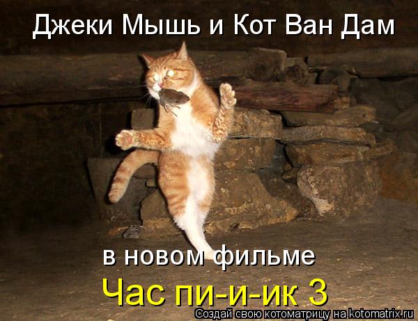 Джеки Мышь и Кот Ван Дам в новом фильме Час пи-и-ик 3... Котоматрица: Джеки Мышь и Кот Ван Дам в новом фильме Час пи-и-ик 3